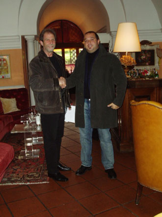 Mirko de Pierro and artist Edgar Landherr