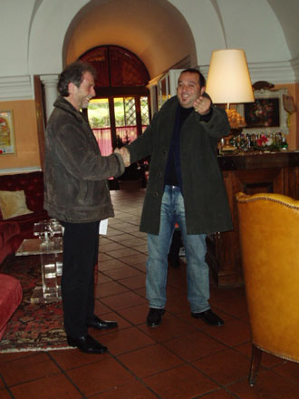 Mirko de Pierro and artist Edgar Landherr